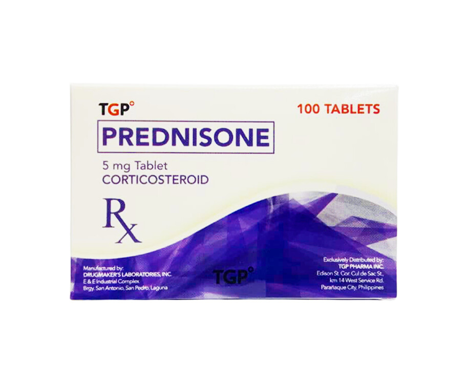 TGP Prednisone 5mg 100 Tablets