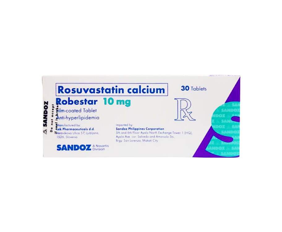 Sandoz Rosuvastatin Calcium Robestar 10mg Film-Coated 30 Tablets