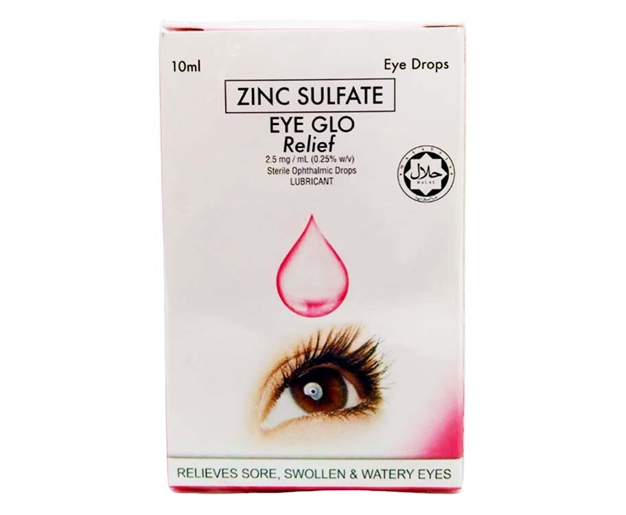 Zinc Sulfate Eye Glo Relief 2.5mg/ mL 10mL