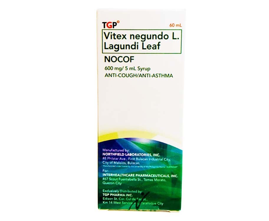 TGP Lagundi Leaf Nocof Peppermint Flavor 600mg/ 5mL 60mL