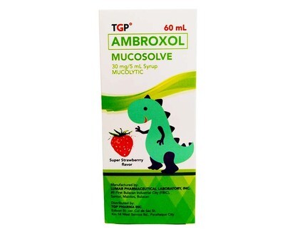 TGP Ambroxol Mucosolve 30mg/ 5mL Super Strawberry Flavor Syrup 60mL