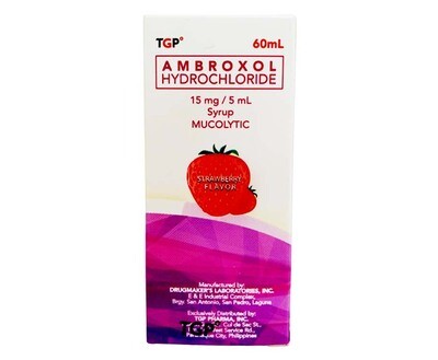 TGP Ambroxol Hydrochloride 15mg/ 5mL Syrup 60mL