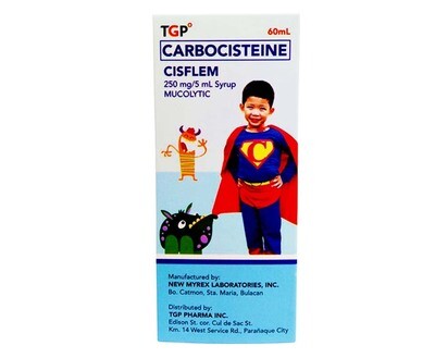 TGP Carbocisteine Cisflem 250mg/ 5mL Syrup 60mL