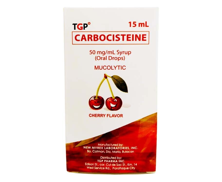 TGP Carbocisteine 50mg/ mL (Oral Drops) Cherry Flavor Syrup 15mL