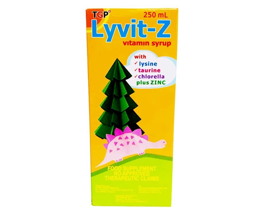 TGP Lyvit-Z Vitamin Syrup Lemon Flavor 250mL