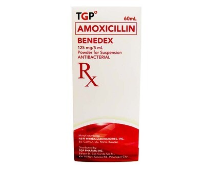 TGP Amoxicillin Benedex Orange Flavor 125mg/ 5mL 60mL