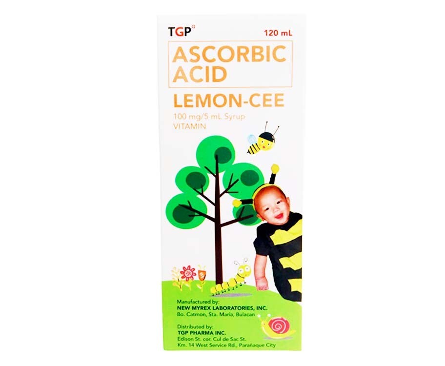TGP Ascorbic Acid Lemon-Cee Orange Flavor Syrup 100mg/ 5mL 120mL