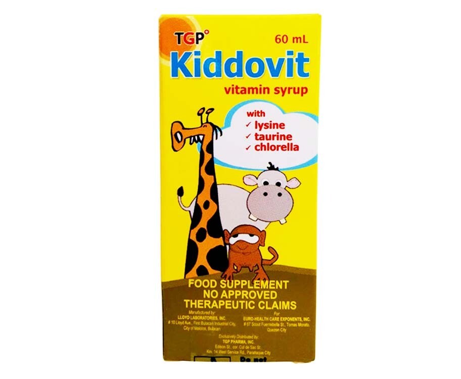 TGP Kiddovit Vitamin Orange Flavor Syrup 60mL