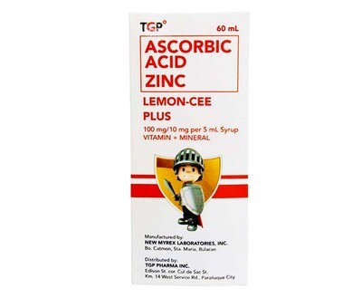 TGP Ascorbic Acid Lemon-Cee Plus Mango Flavor Syrup 100mg/ 10mg per 5mL 60mL