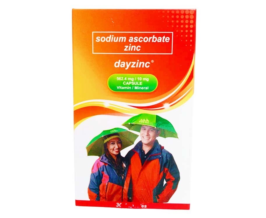 Dayzinc Sodium Ascorbate Zinc 562.4mg/ 10mg Capsule