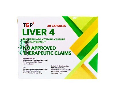 TGP Liver 4 Silymarin with Vitamins Capsule 30 Capsules