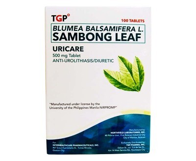 TGP Blumea Balsamifera L. Sambong Leaf Uricare 500mg 100 Tablets