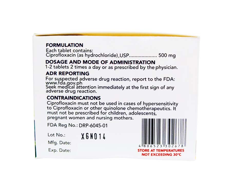 Ciprofloxacin Generics Pharmacy Price
