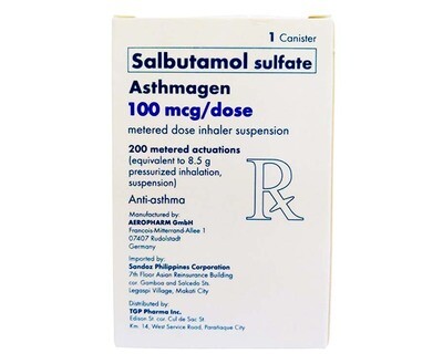 Salbutamol Sulfate Asthmagen 100mcg/ Dose 1 Canister