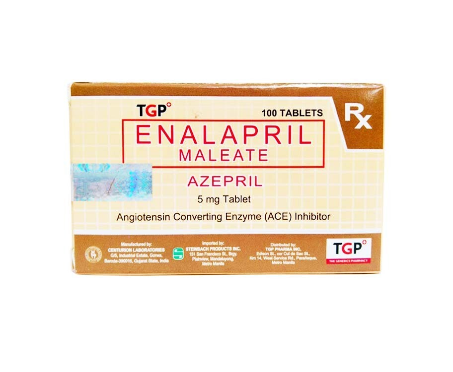 TGP Enalapril Maleate Azepril 5mg 100 Tablets