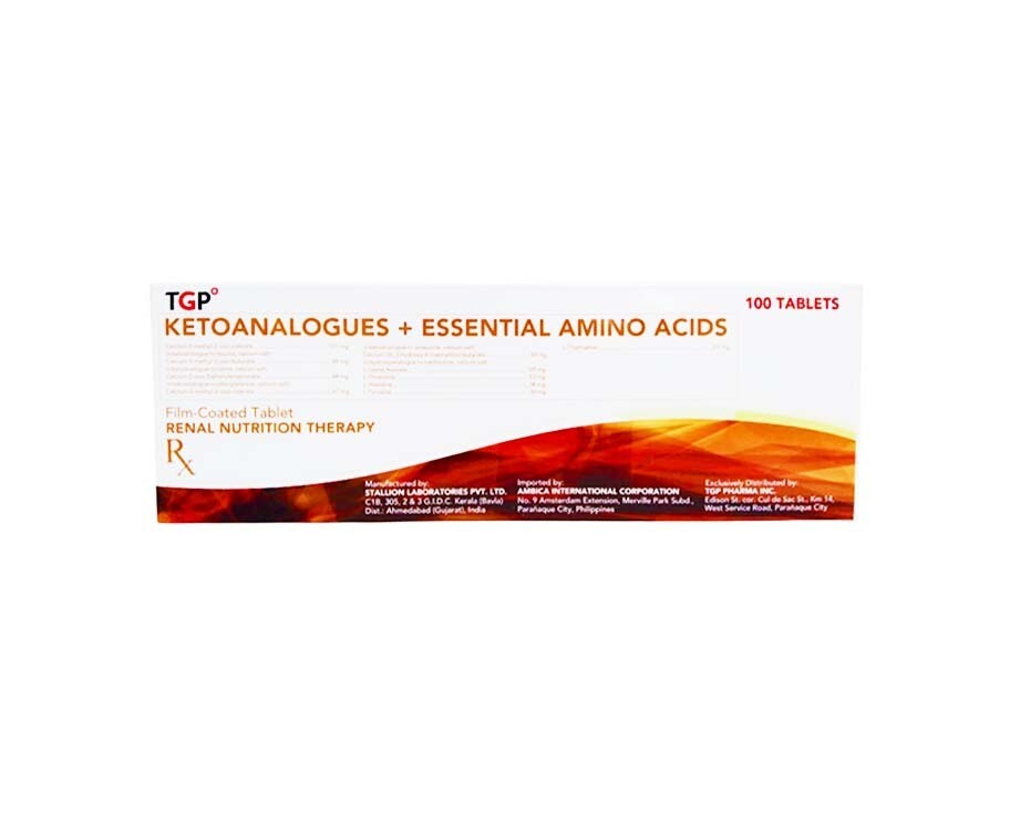 TGP Ketoanalogues + Essential Amino Acids 100 Film-Coated Tablets