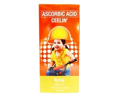 Ascorbic Acid Ceelin Syrup Ages 2-12 100mg/ 5mL Syrup 250mL