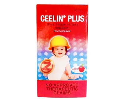 Ceelin Plus 40mg/ 5mg per mL Syrup (Oral Drops) Apple Flavor 30mL