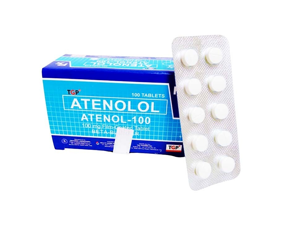 TGP Atenolol Atenol-100 100mg Film-Coated 100 Tablets