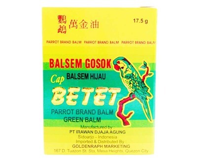 Betet Parrot Brand Green Balm 17.5g
