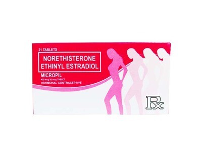 Norethisterone Ethinyl Estradiol Micropil 400mcg/ 35mcg 21 Tablets