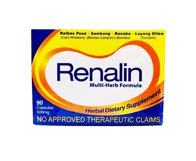 Renalin Multi-Herb Formula Herbal Dietary Supplement 500mg 90 Capsules