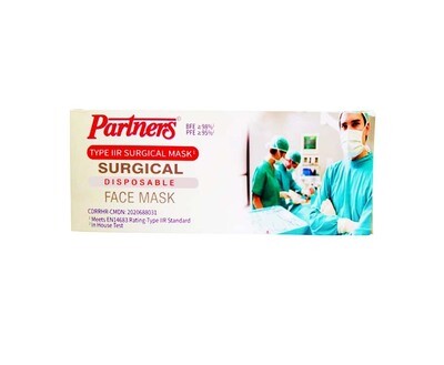 Partners Type IIR Surgical Disposable Mask