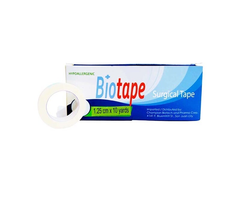 Biotape Surgical Tape Hypoallergenic 1.25cm x 10 Yards 24 Rolls