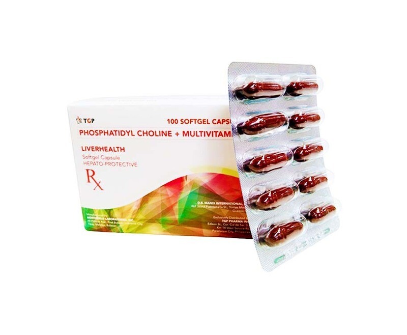 TGP Phosphatidyl Choline + Multivitamins Liverhealth 100 Softgel Capsules