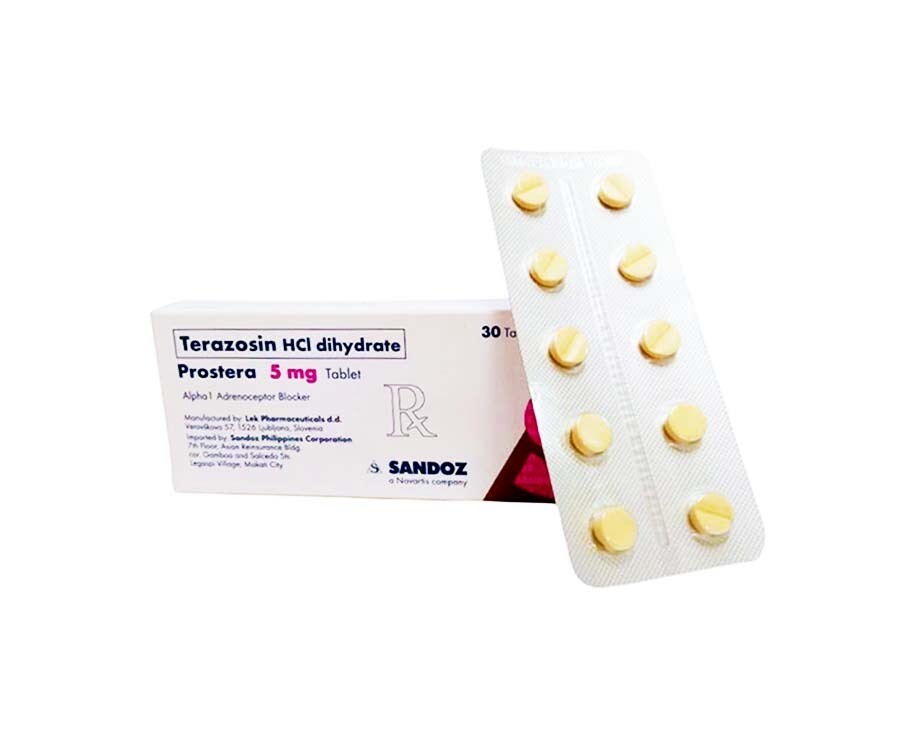 Sandoz Terazosin HCl Dihydrate Prostera 5mg 30 Tablets