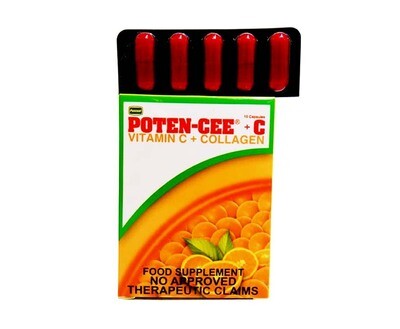 Pascual Poten-Cee + C Vitamin C + Collagen 10 Capsules