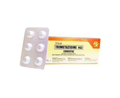 TGP Trimetazidine HCI Cardiotaz 35mg Film-Coated 10 Tablets