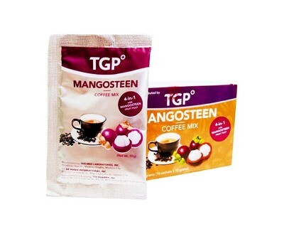 TGP Mangosteen Coffee Mix 4-in-1 with Mangosteen Fruit Pulp (10 Sachets x 10g)
