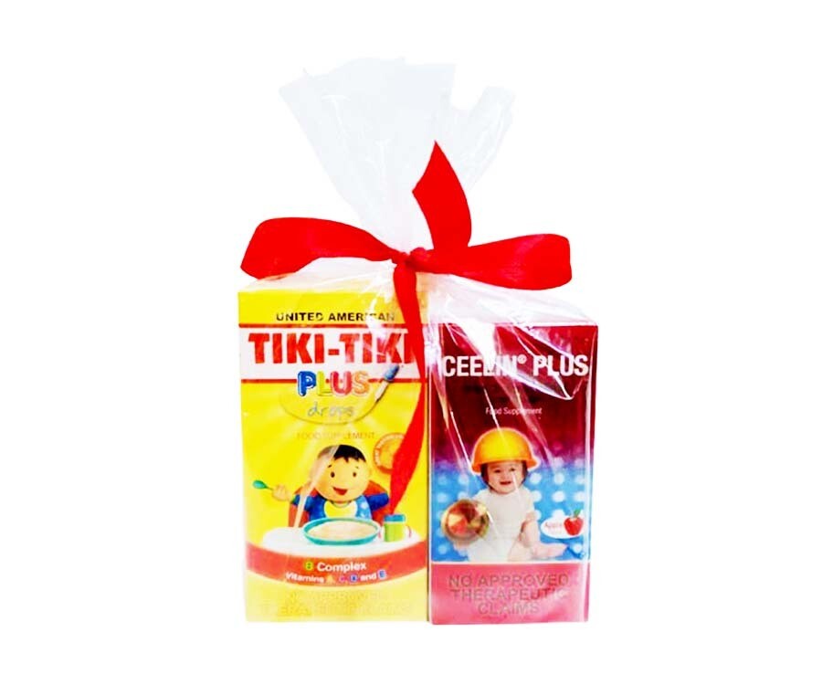Tiki-Tiki Plus Drops 30mL + Ceelin Plus Food Supplement Apple Flavor 15mL