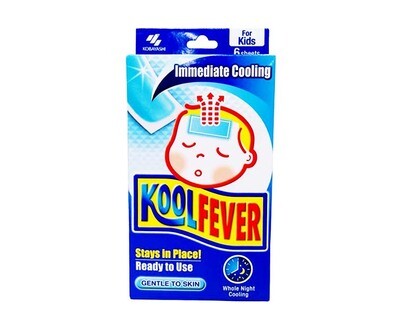 Kobayashi Kool Fever Immediate Cooling For Kids 6 Sheets (2 Sheets x 3)