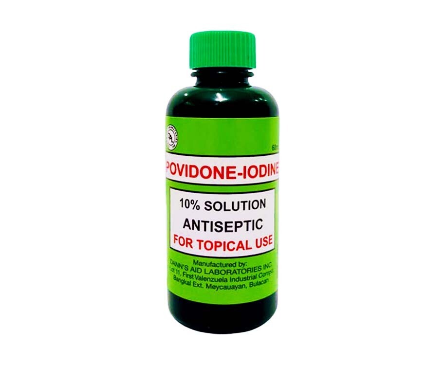 Dann's Povidone-Iodine 10% Solution Antiseptic For Topical Use 60mL