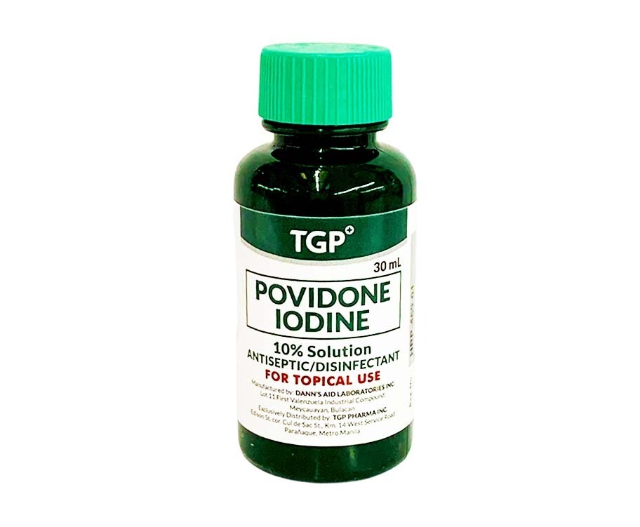 Povidone Iodine 10% Solution Antiseptic/ Disinfectant 30mL