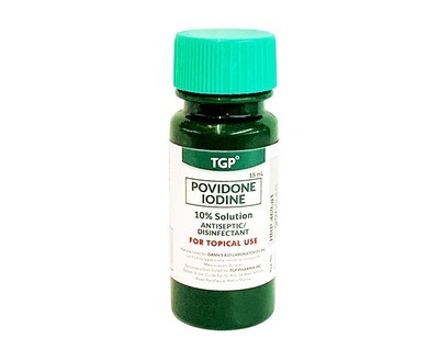 Povidone Iodine 10% Solution Antiseptic/ Disinfectant 15mL