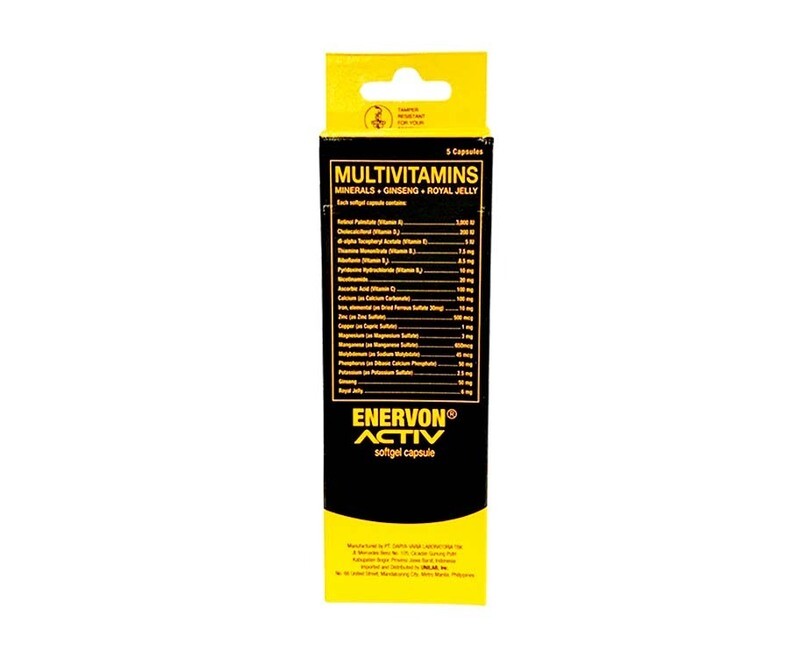 Enervon Activ Softgel Capsule Multivitamins 5 Capsules