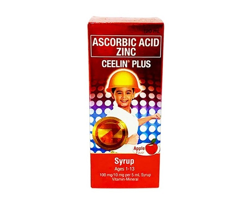 Ceelin Plus Ascorbic Acid Zinc Syrup Ages 1-13 (120mL)
