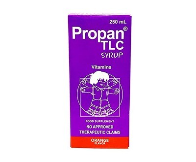 Propan TLC Syrup Vitamins Food Supplement Orange Flavor 250mL