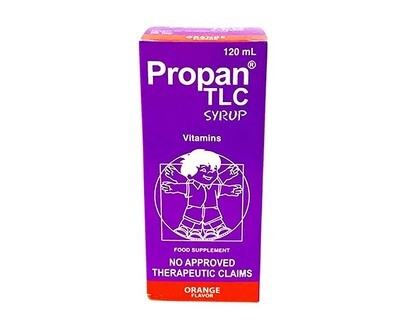 Propan TLC Syrup Vitamins Food Supplement Orange Flavor 120mL