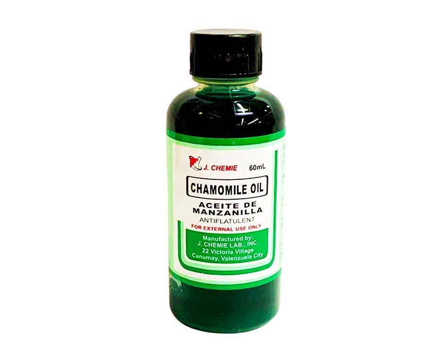 J. Chemie Chamomile Oil Aceite De Manzanilla Antiflatulent 60mL