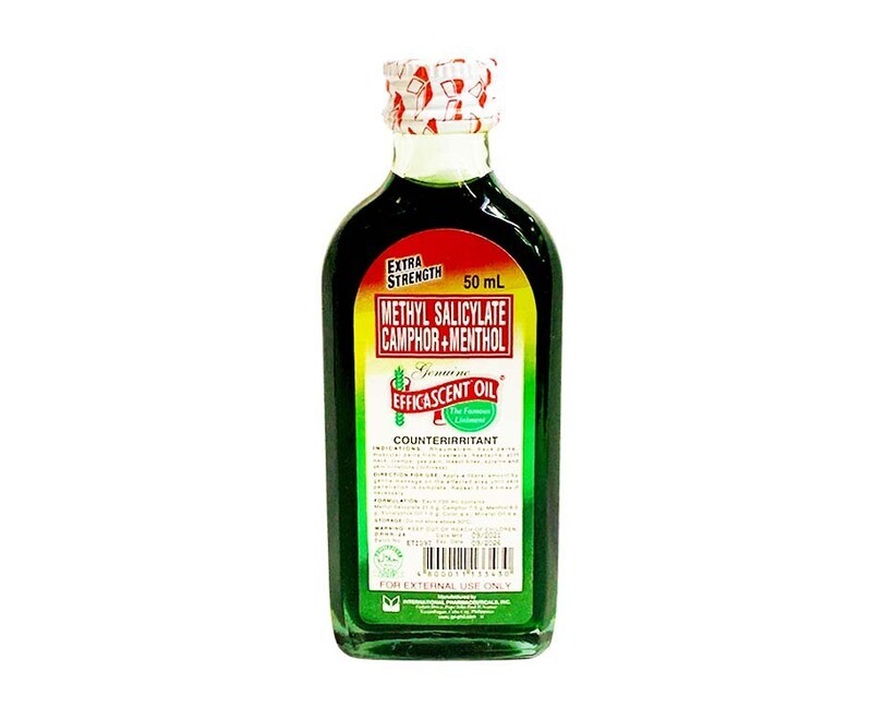 Methyl Salicylate Camphor+Menthol Extra Strength Genuine Efficascent Oil Counterirritant 50mL