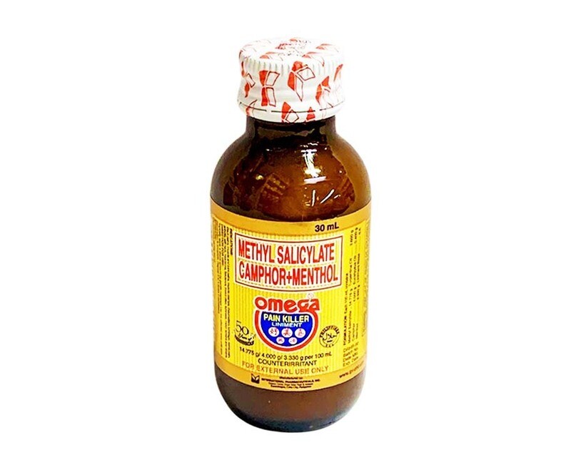 Methyl Salicylate Camphor+Menthol Omega Pain Killer Liniment Counterirritant 30mL