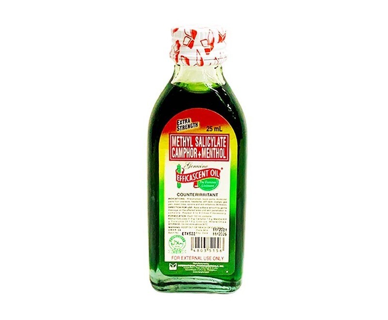 Methyl Salicylate Camphor+Menthol Extra Strength Efficascent Oil Counterirritant 25mL