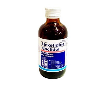 Hexetidine Bactidol 0.1% Solution Oral Antiseptic 60mL