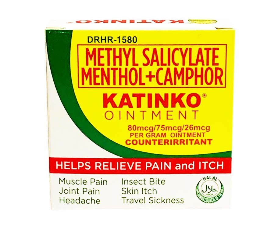 Methyl Salicylate Menthol Camphor Katinko Ointment Counterirritant 10g