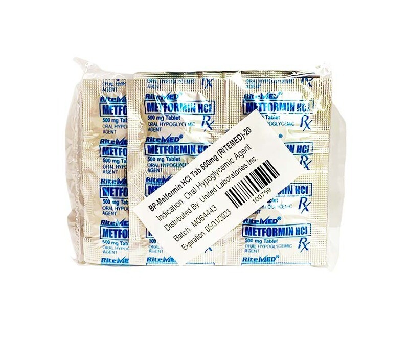 RiteMed BP-Metformin HCI Tab 500mg 20 Tablets