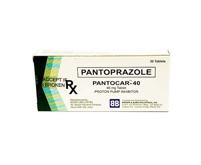 Pantoprazole Pantocar-40 Proton Pump Inhibitor 40mg Tablet 30 Tablets